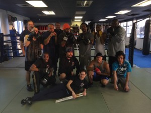 Group picture from boxing class