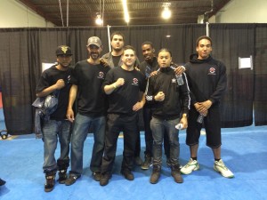 Group picture of boxing team at Justin's Fight